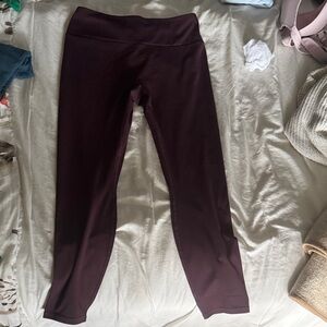 Fabletics Deep Burgundy Leggings